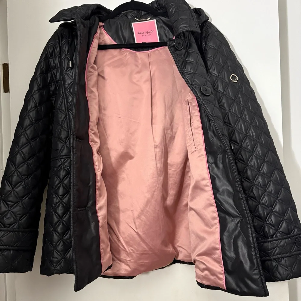 Kate Spade | Quilted Button Front Women's Jacket with hood